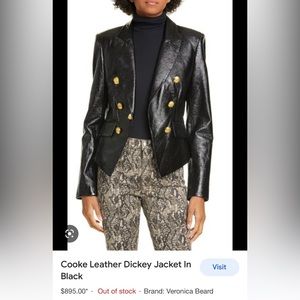 Black Cooke Dickey Jacket by Veronica Beard